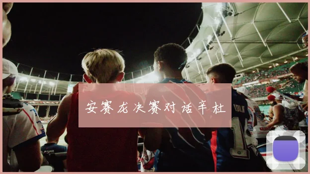 安赛龙决赛对话辛杜